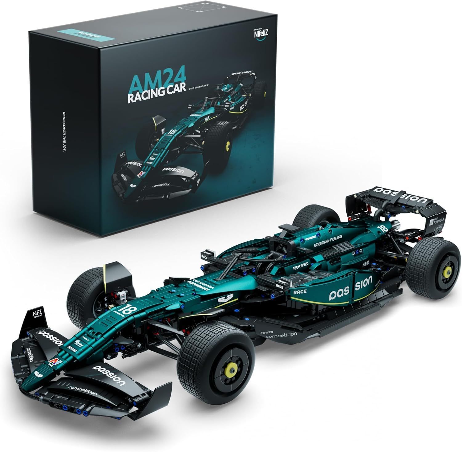 Nifeliz AM24 Racing Car ブロックモデル Конструктор Nifeliz F1 AM24 RACING CAR NF10279 купить по лучшей